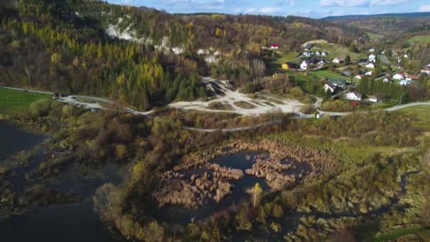 Solina Yakınlarındaki Myczkowskie Gölü Nün Polonya Daki Solina Barajı Nın — Stok video