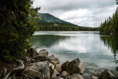 trbsk Pleso Lake in the High Tatras, Slovakia