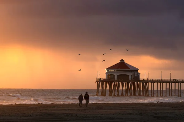 캘리포니아 헌팅턴 해변을 아름다운 — 스톡 사진