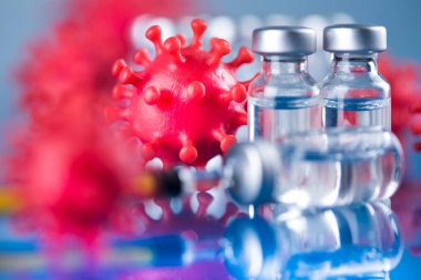 Coronavirus, aşı, sağlık tedavisi konsepti