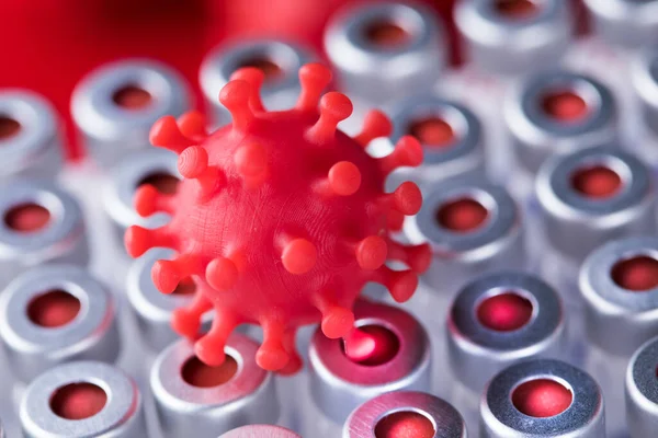 Viruszellen Epidemischer Coronavirus Hintergrund — Stockfoto