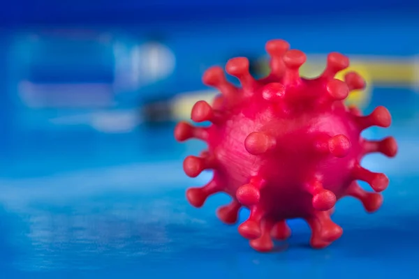 Virus Close Sars Coronavirus Pandemische Achtergrond — Stockfoto