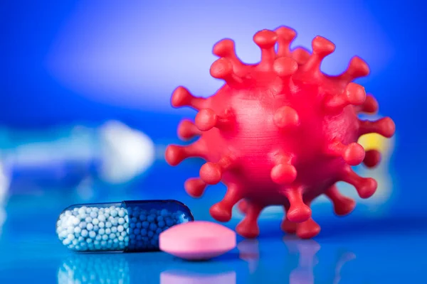 Wirus Bliska Sars Tło Pandemii Koronawirusowej — Zdjęcie stockowe
