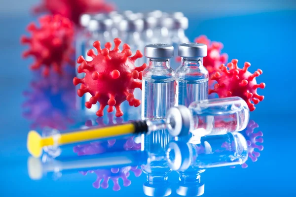 Close Medical Syringe Vaccine — Stock Photo, Image
