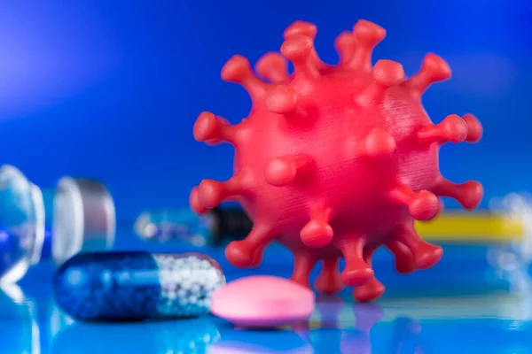 Virüs Yakın Plan Sars Koronavirüs Salgını — Stok fotoğraf