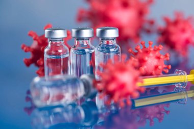 Coronavirus, aşı, sağlık tedavisi konsepti