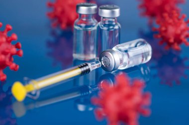 Coronavirus, aşı, sağlık tedavisi konsepti