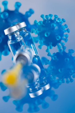 Coronavirus, aşı, sağlık tedavisi konsepti