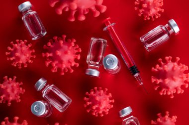 Coronavirus, aşı, sağlık tedavisi konsepti
