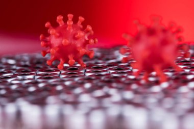 Virüs hücreleri enfekte, salgın sağlık