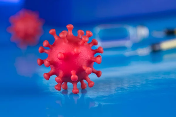 Virus Närbild Sars Coronavirus Pandemisk Bakgrund — Stockfoto