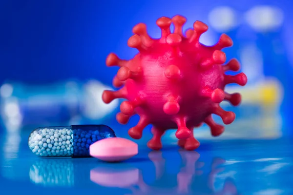 Pandemia Zdrowia Medycznego Tło Wirusa — Zdjęcie stockowe
