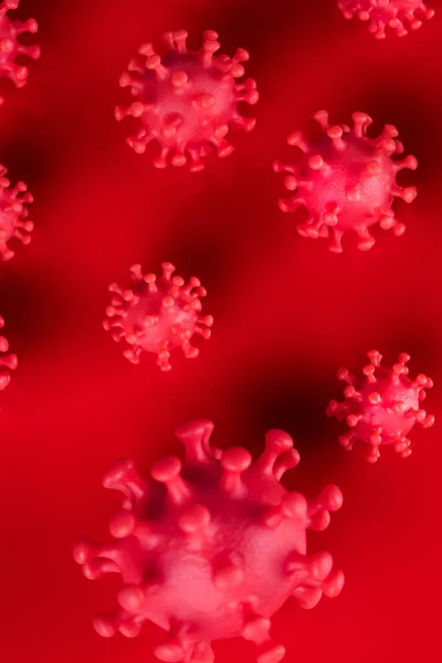Virus Celler Epidemiska Coronavirus Bakgrund — Stockfoto