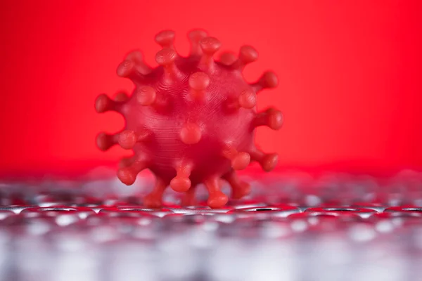 Wirus Korony Tło Pandemii Sars — Zdjęcie stockowe