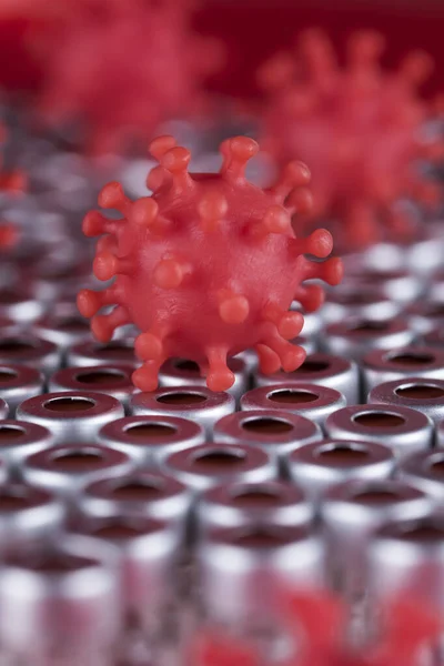 Viruscellen Epidemische Coronavirus Achtergrond — Stockfoto