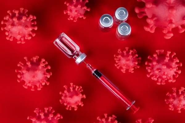 Vírussejtek Fertőzött Világjárvány Orvosi Egészség — Stock Fotó