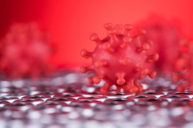 Virüs hücreleri enfekte, salgın sağlık