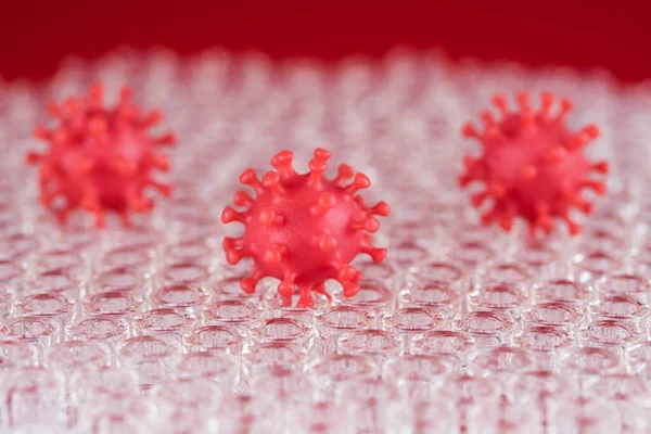 Virus Corona Sars Pandemia Fondo — Foto Stock