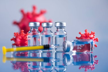 Coronavirus, aşı, sağlık tedavisi konsepti