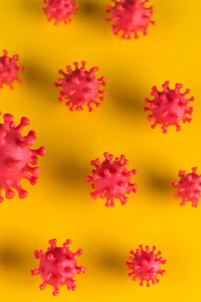 Komórki Wirusowe Zakażonych Pandemia Zdrowia Medycznego — Zdjęcie stockowe