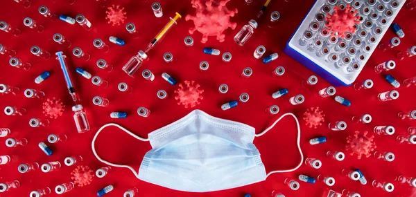 Медицинская Маска Защиты Коронного Вируса Пандемии Атипичной Пневмонии — стоковое фото