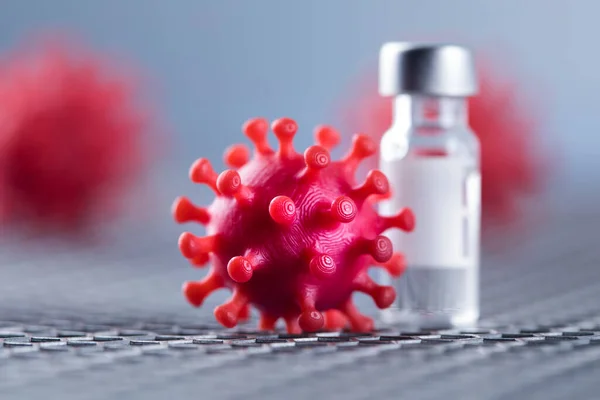 Gros Plan Sur Virus Sras Fond Pandémique Coronavirus — Photo