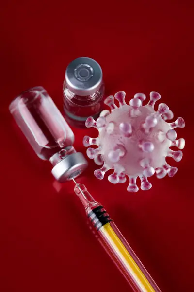 Tıbbi Şırıngayı Aşıyla Kapatın — Stok fotoğraf