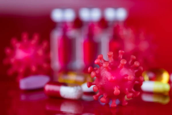 Virus Sfondo Pandemico Salute Medica — Foto Stock