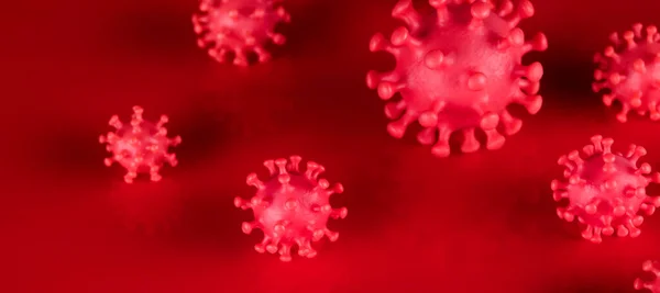 受感染的病毒细胞 大流行病医疗健康 — 图库照片
