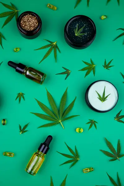 Cannabis Marijuana Och Cbd Produkter — Stockfoto