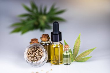 Kenevir cbd kenevir yağı şişesi