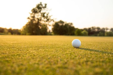 golf sahasında topu