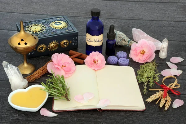 Love Potion Recipe Ingredients Also Heal Fertility Problems Magic Spell Stock Kép