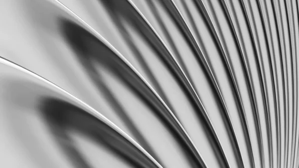 Silber Chrom Metallic Hintergrund Glänzend Gestreiftes Metall Abstrakter Hintergrund Technologie — Stockfoto