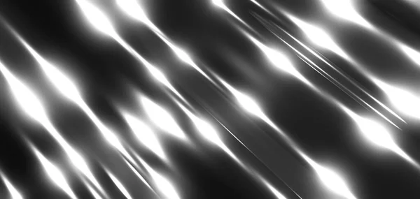 Silver Metal Texture Background Interesting Striped Chrome Waves Pattern Silky — Stockfoto
