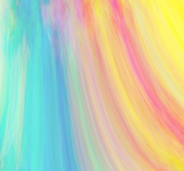 Soyut suluboya arkaplan, çizgili çok renkli fırça desenli kağıt desenli renkli akvaryum 3D çizim çizimi.