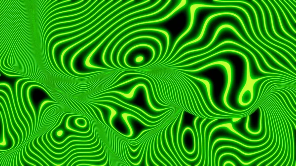 Fondo Resplandeciente Neón Abstracto Líneas Verdes Negro Interesante Tecnología Moderna —  Fotos de Stock