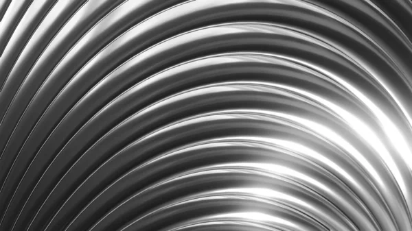 Silver Metallic Background Shiny Chrome Striped Metal Abstract Background Technology — ストック写真