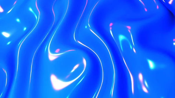 Μπλε Πλαστικό Λαμπερό Φόντο Λάτεξ Γυαλιστερή Υφή Μοτίβο Καθιστούν Εικονογράφηση — Φωτογραφία Αρχείου