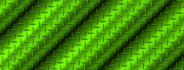 Green Polished Texture Background Shiny Metallic Diamond Plate Texture Vector — Stock Vector