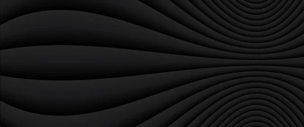 Schwarz Gestreifter Musterhintergrund Liniendesign Abstrakter Symmetrischer Minimaler Dunkelgrauer Hintergrund Für — Stockvektor