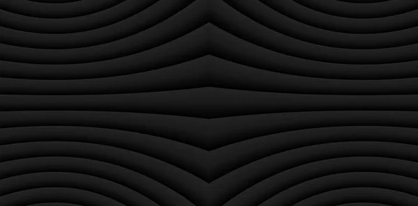 Black Striped Pattern Background Lines Design Abstract Symmetrical Minimal Dark — Vetor de Stock
