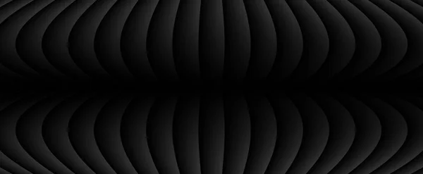 Black Striped Pattern Background Lines Design Abstract Symmetrical Minimal Dark — Vector de stock