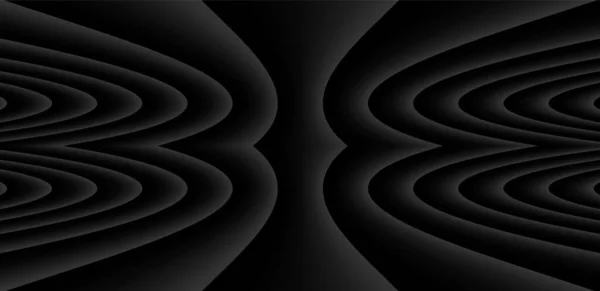 Black Striped Pattern Background Lines Design Abstract Symmetrical Minimal Dark — Archivo Imágenes Vectoriales