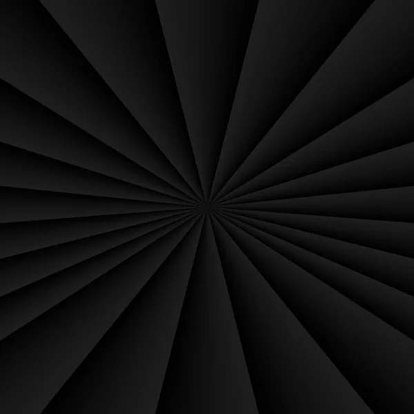 Black Background Abstract Sun Radial Beams Burst Pattern Business Background — Stock vektor