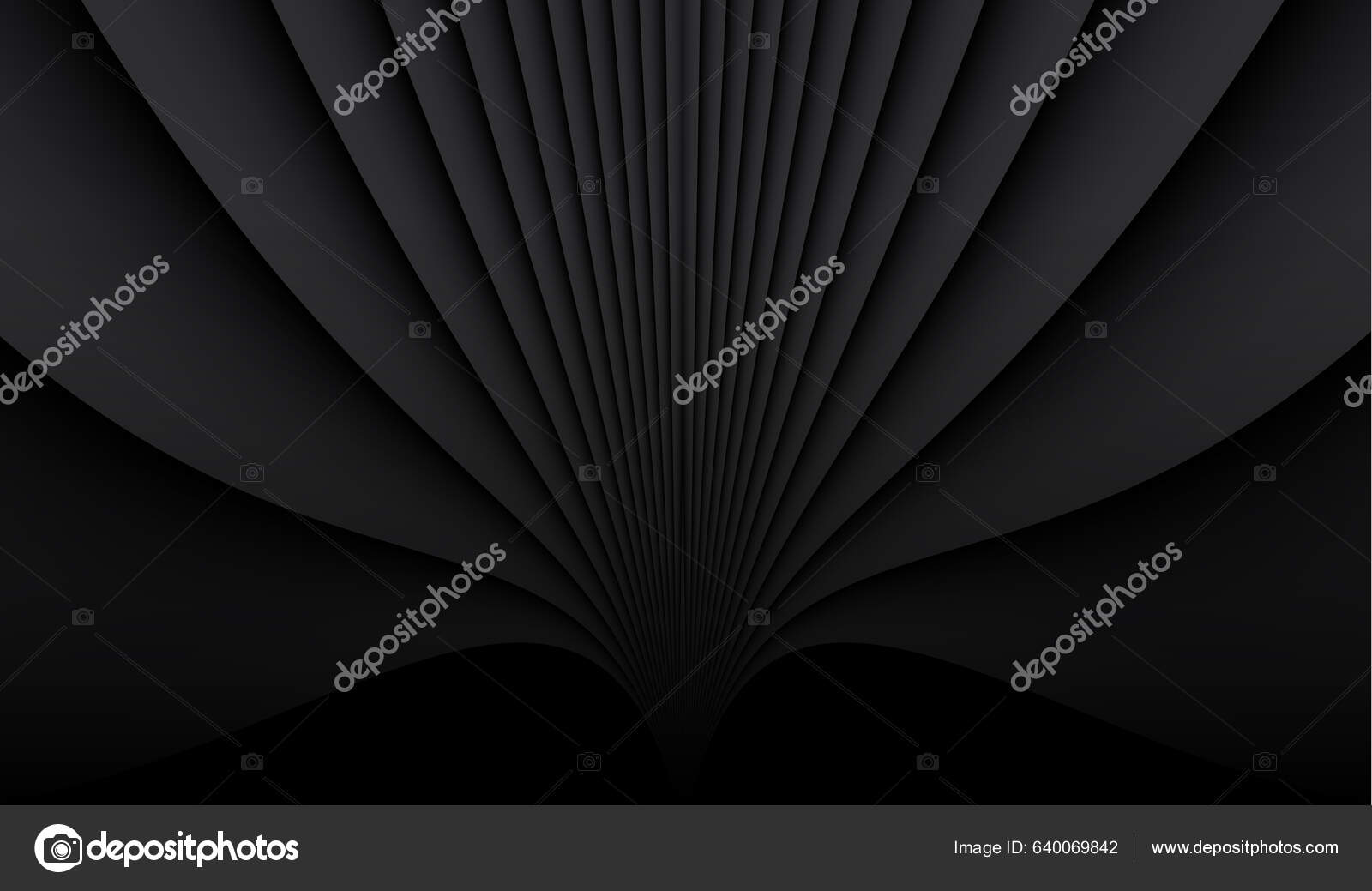 Абстрактный Черный Фон Трехмерным Рисунком Архитектура Минимальная.