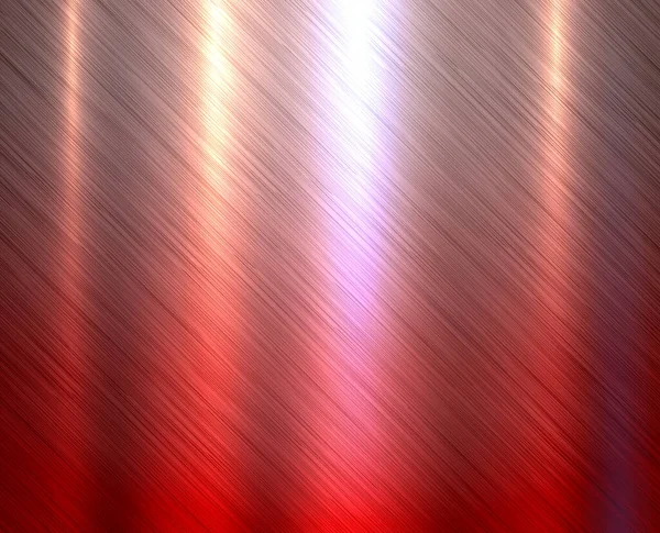 Metallo Argento Rosso Texture Sfondo Spazzolato Metallico Modello Piatto Texture — Vettoriale Stock