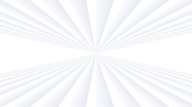 3d radyal çizgiler desenli soyut beyaz arkaplan, iş sunumu için minimal gri çizgili vektör arkaplan illüstrasyonu, 3d mimari perspektif tasarımı.
