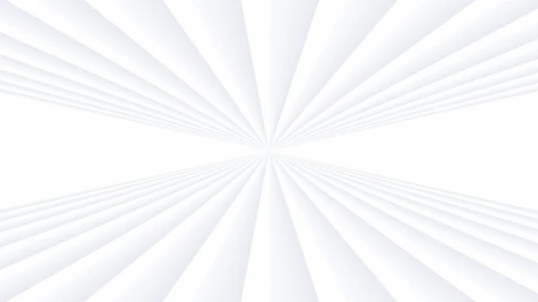 Astratto Sfondo Bianco Con Modello Linee Radiali Architettura Minimale Bianco — Vettoriale Stock