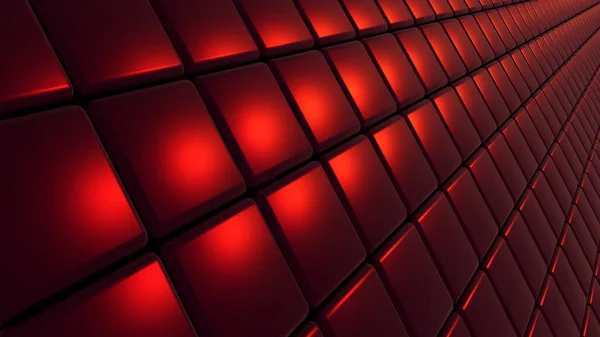 Dunkelroter Metallischer Hintergrund Muster Von Metallquadraten Moderne Technologie Geometrischer Hintergrund — Stockfoto